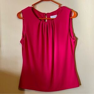 Calvin Klein - Women’s Sleeveless Blouse - Petite Medium